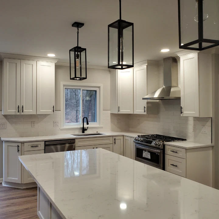 white kitchen tile